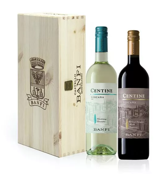 Banfi Centine Wooden Twin Gift Set