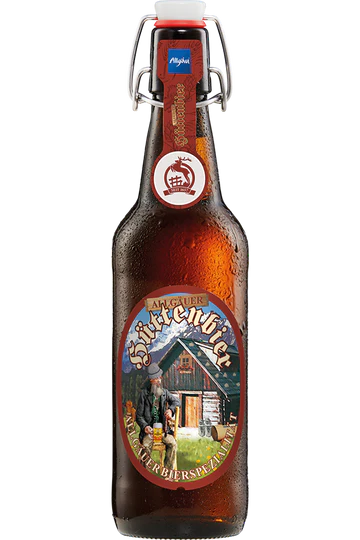 Der Hirschbräu: Allgauer Huttenbier Export Lager 5.2% ABV 500ml