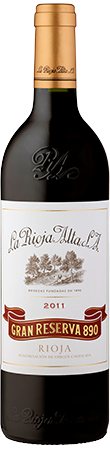 La Rioja Alta Gran Reserva 890 2011 bottle