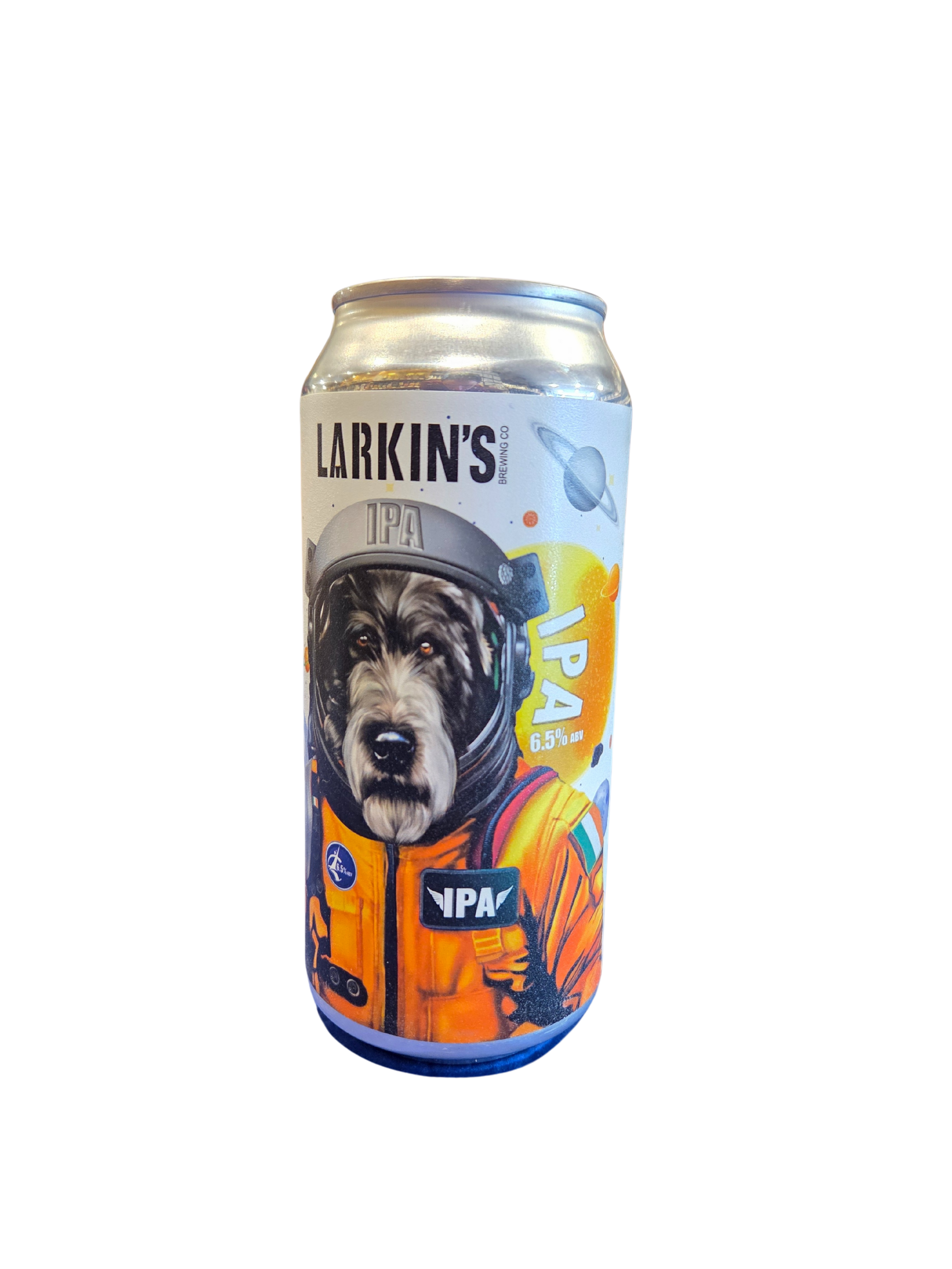 Hoppy Dog IPA. Love it to the moon and back. A full-bodied, light malt sweetness with aromas of peach, apricot, melon and citrus, with a hint of grapefruit spruce and a low bitterness finish. Rover & out. 