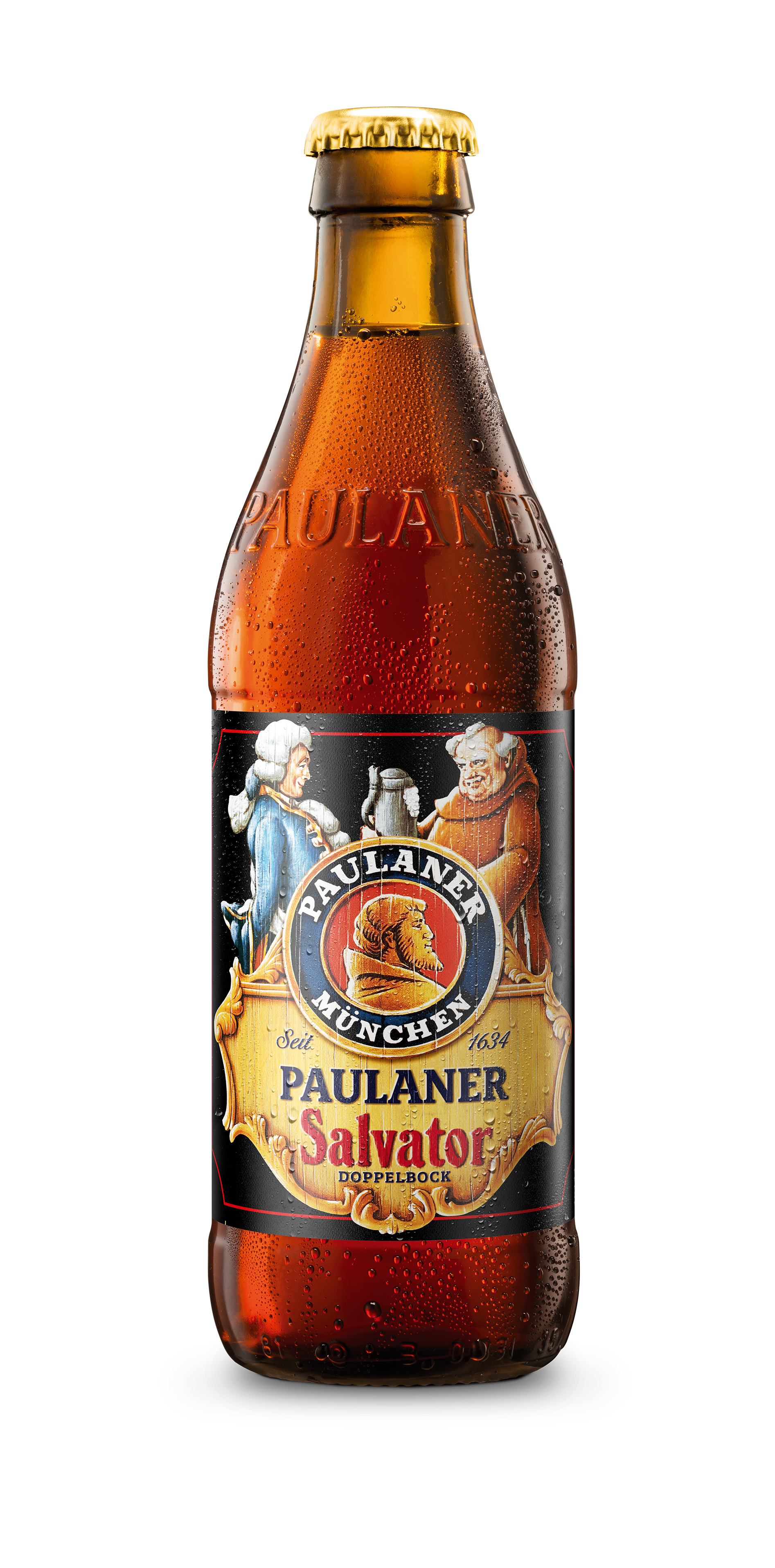 Paulaner Salvator is a dark, full-bodied wheat beer with a rich and deep flavour. Its characteristic amber colour and creamy head reveal intense notes of toasted malt, caramel, and a subtle hint of dried fruits. Despite its strength, it remains balanced with a smoothness that encourages slow enjoyment. A beer that reflects the German brewing tradition, perfect for those seeking a rich and complex tasting experience