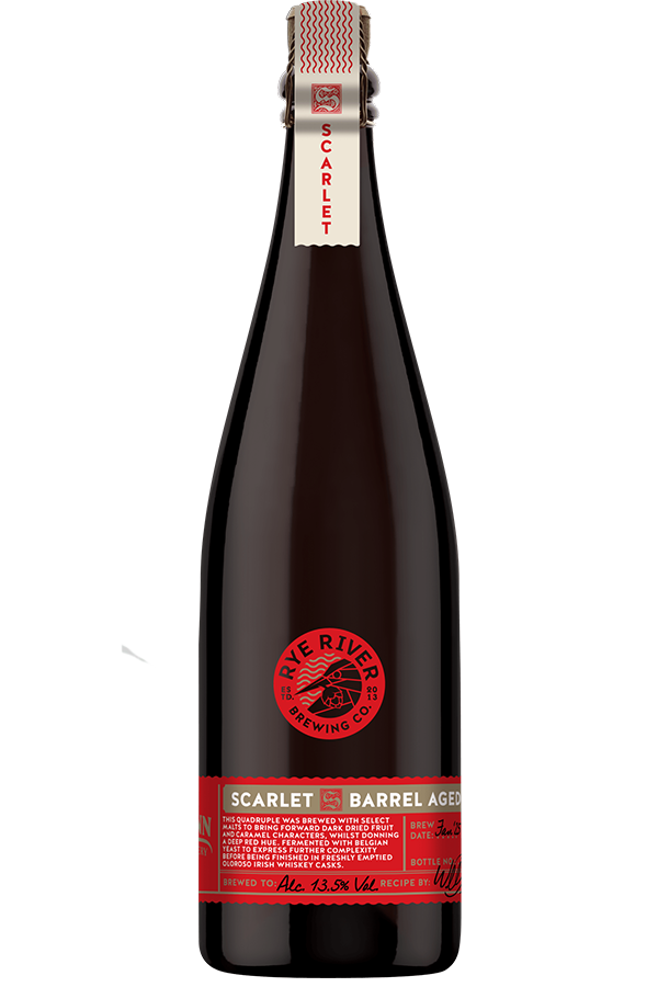 Rye River Brewing- Scarlet Barrel Aged Quadruple 13.5% ABV 750ml Bottle