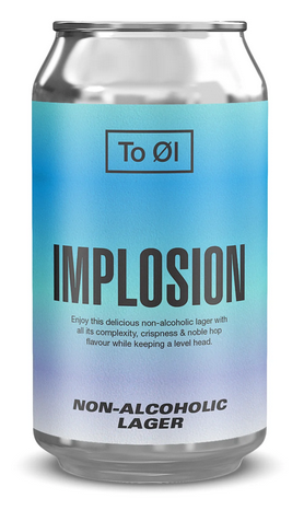 To Øl- Implosion Non-Alcoholic Lager 0.5% ABV 330ml Can