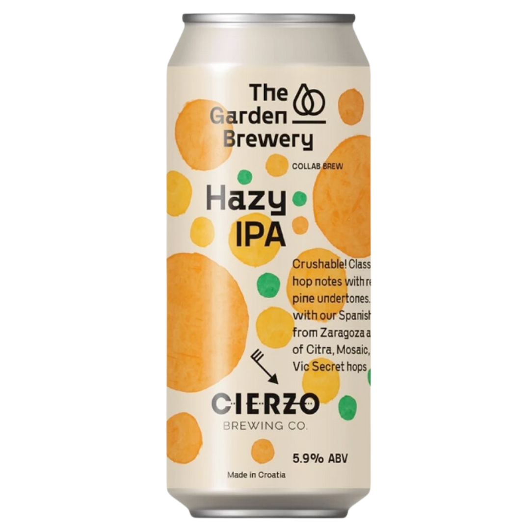 The Garden Brewery  X Cierzo Brewing- Hazy IPA ipa 5.9% ABV 440ml Can