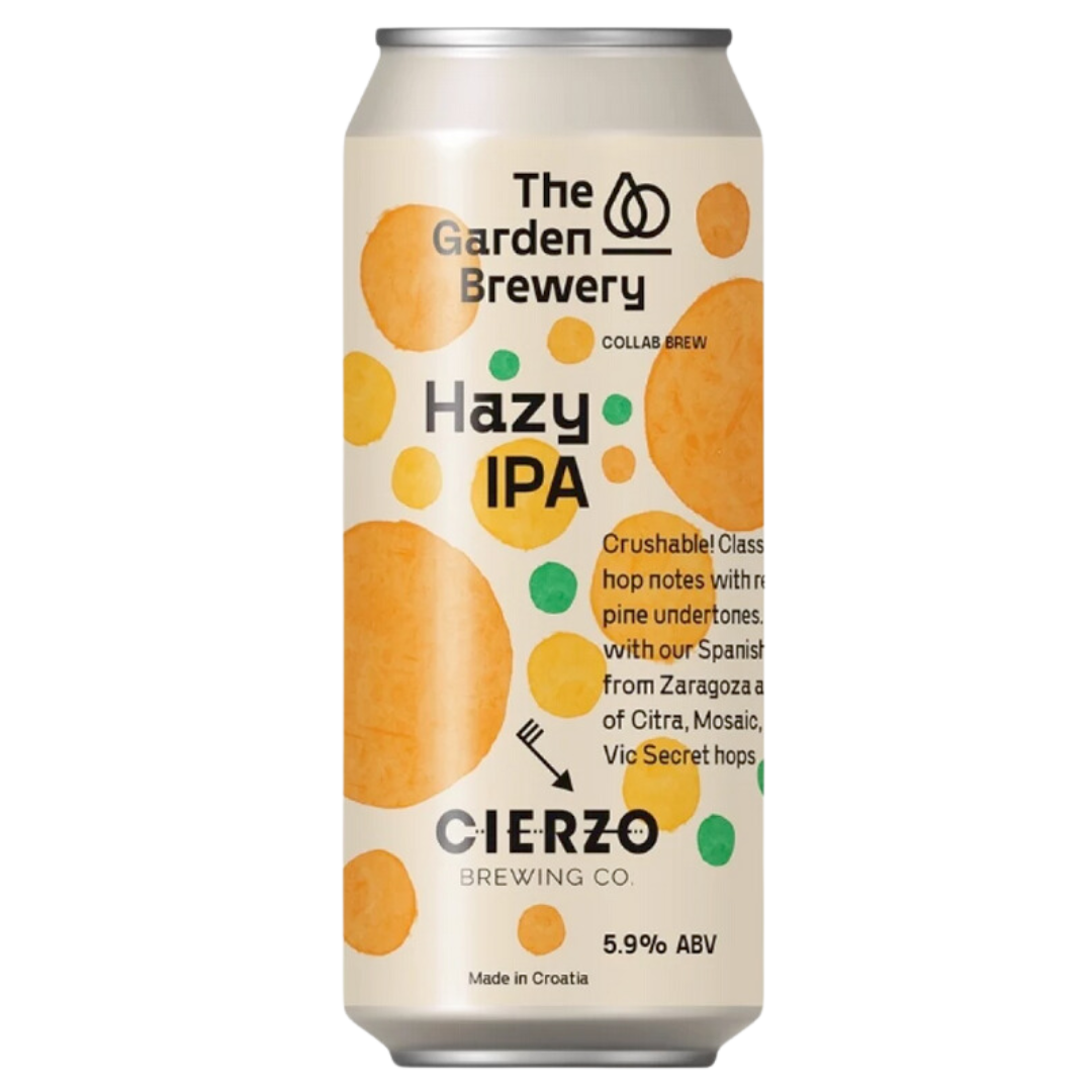 The Garden Brewery X Cierzo Brewing- Hazy IPA ipa 5.9% ABV 440ml Can