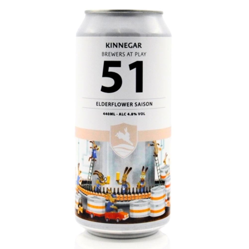 Kinnegar Brewing- Brewers At Play No. 51 Elderflower Saison 4.8% ABV 440ml