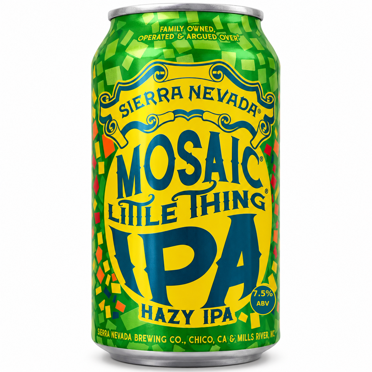 Sierra Nevada Mosaic Little Thing Hazy IPA 355ml can against a clean white background