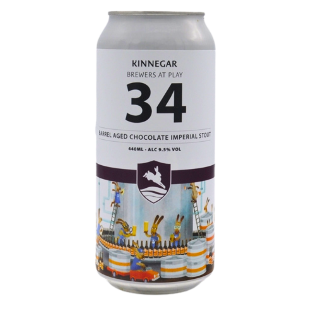 Kinnegar Brewing-  Brewers At Play No. 34 Barrel Aged Chocolate Imperial Stout 9.5% ABV 440ml Can