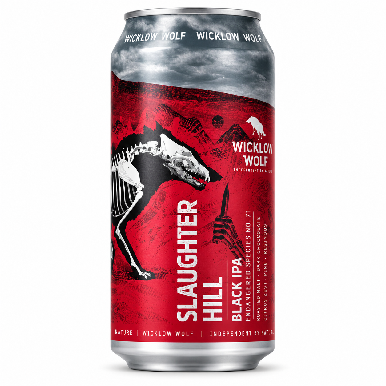 Wicklow Wolf Slaughter Hill Black IPA 6.66% 440ml can – Endangered Species No. 71