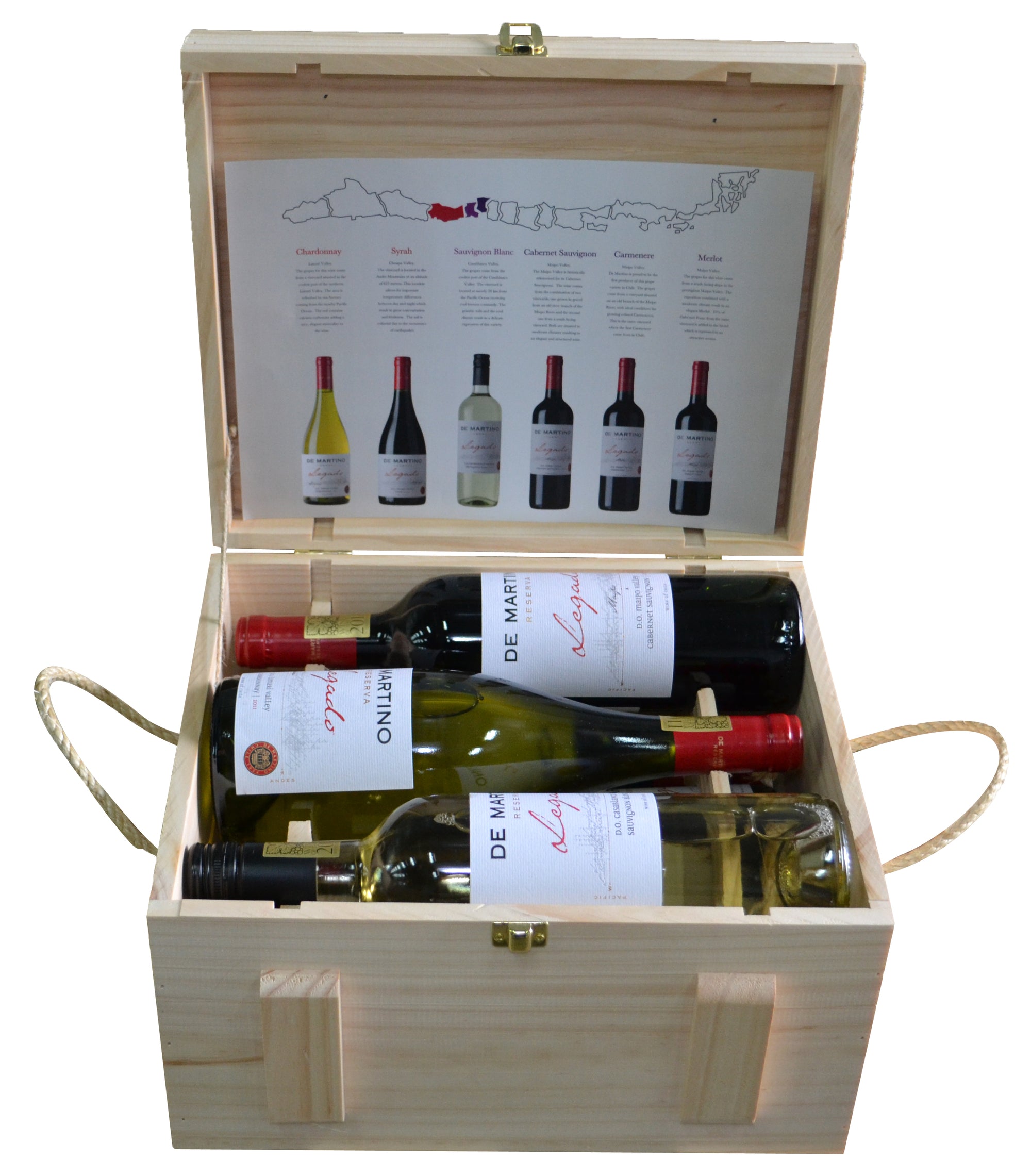 De Martino Legado 6 Pack in Wooden Case