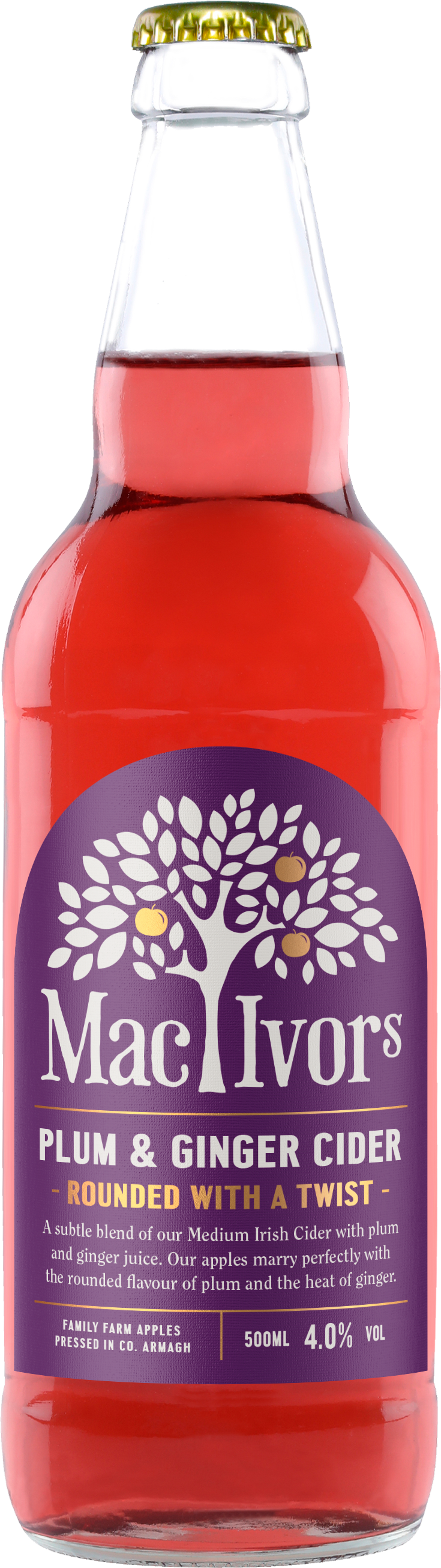 mac ivors plum & ginger cider