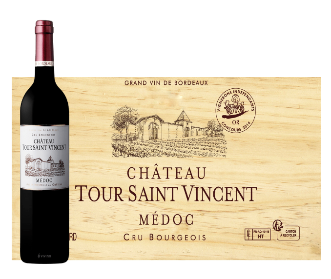 Chateau Tour Saint Vincent  6 Bottle Wooden Case