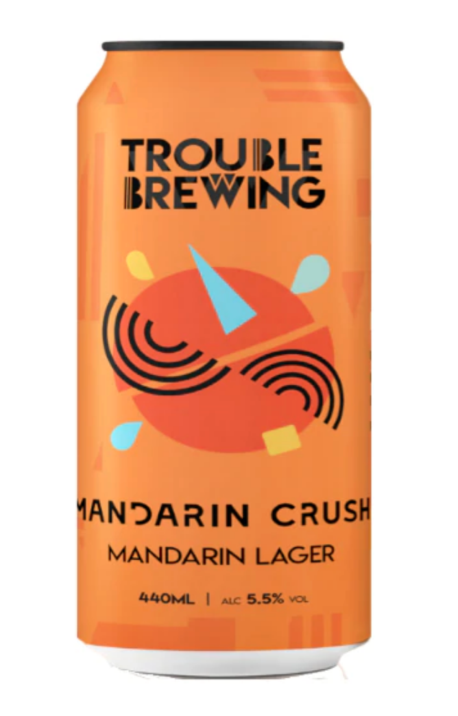 Trouble Brewing - Mandarin Crush Lager 5.5% ABV 440ml Can