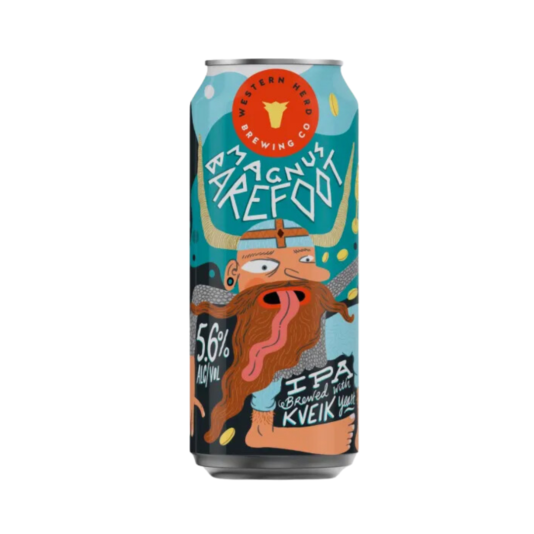 Western Herd Brewing- Magnus Barefoot IPA 5.6% ABV 440ml Can