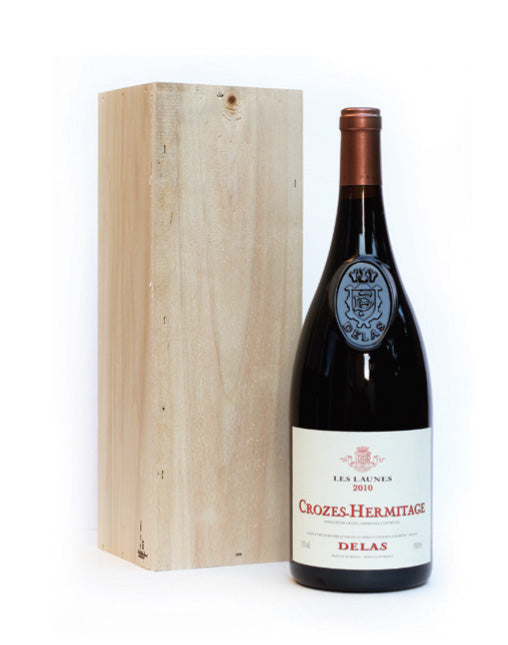 Delas Les Launes Crozes-Hermitage Magnum in Wooden Box