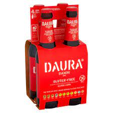 Daura- Damm Gluten Free 4x 330ml Pack Pilsner 5.4% ABV 330ml Bottle