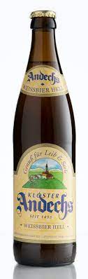 Andechs- Andechser Weissbier Hell, Wheat Beer, 5.5% ABV 500ml Bottle