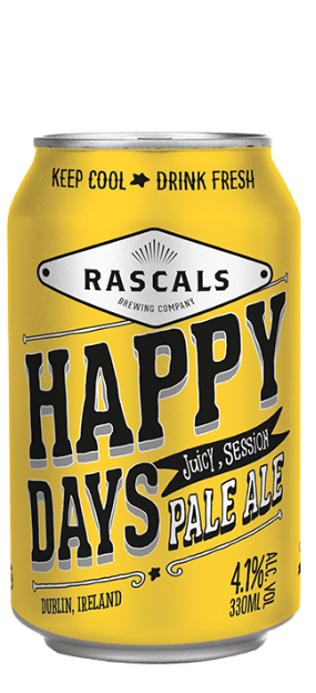Rascals-Happy Days Pale Ale 4.1% ABV 330ml Can