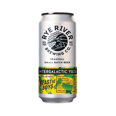 Rye River Brewing X Yeastie Boys- Intergalactic Yuzu Citrus Gose Sour 3.9% ABV 440ml Can