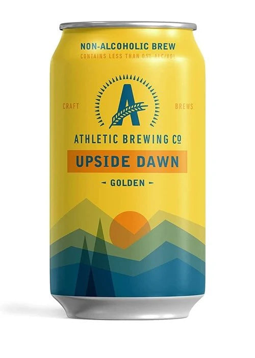 Athletic Brewing- Upside Dawn Golden Ale Non-Alcoholic 0.5% ABV 330ml Can - Martins Off Licence