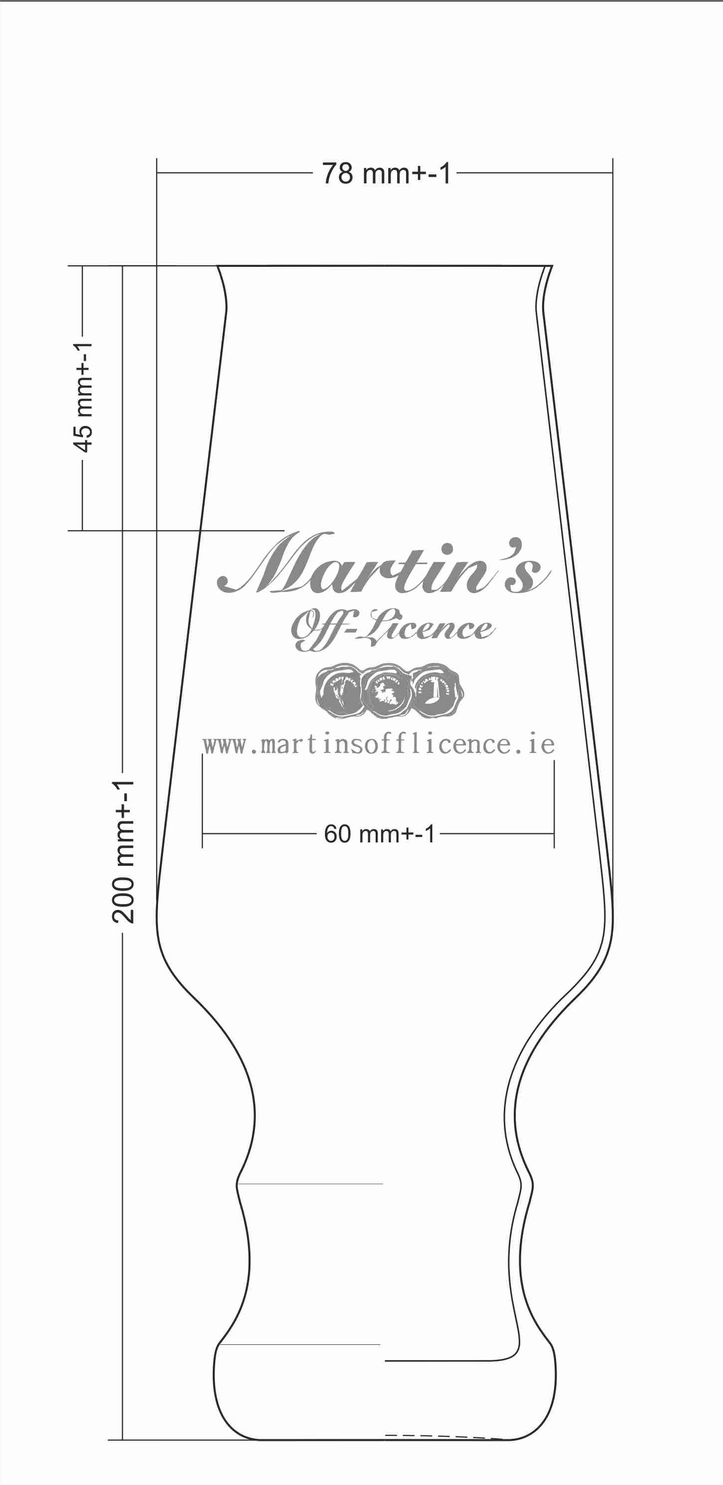 martins off licence craft beer 400ml clear glass