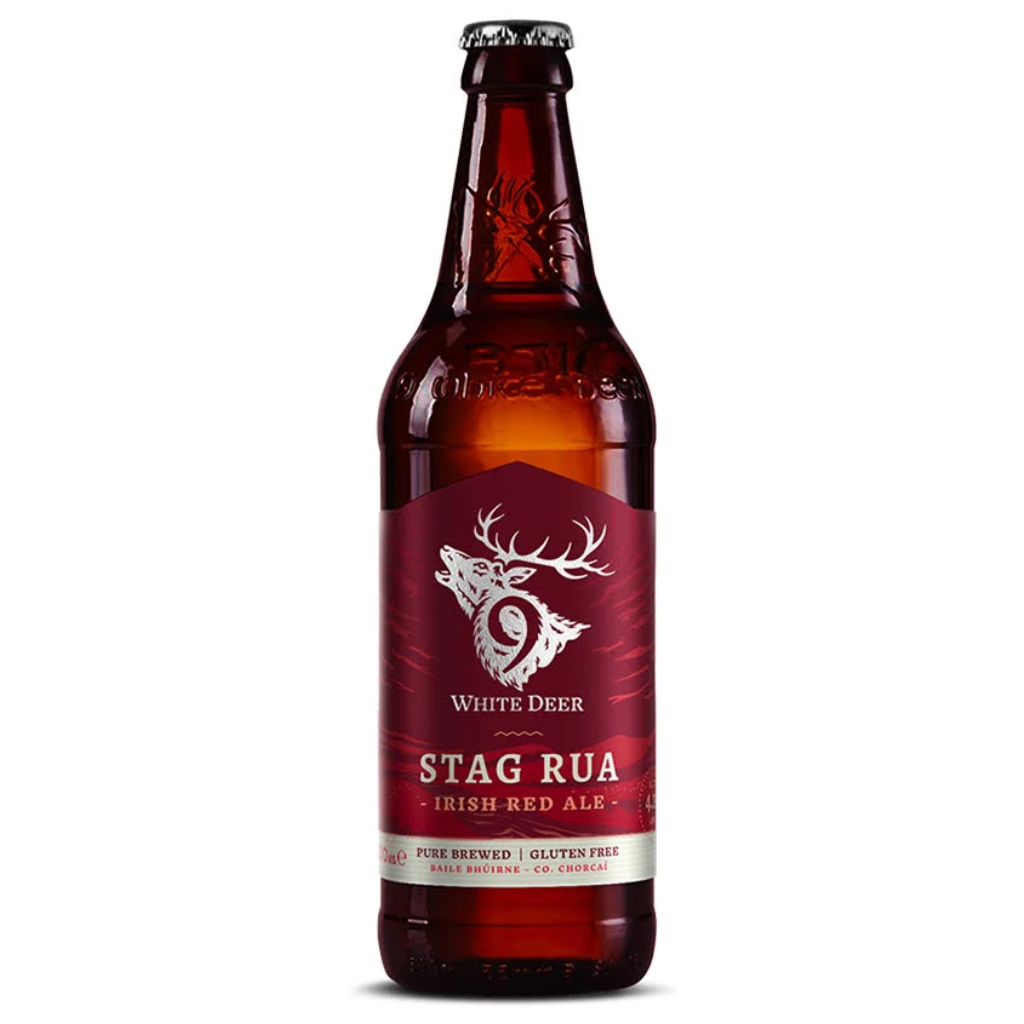 9 White Deer Stag Rua Gluten Free Irish Red Ale 500ml 4.2%