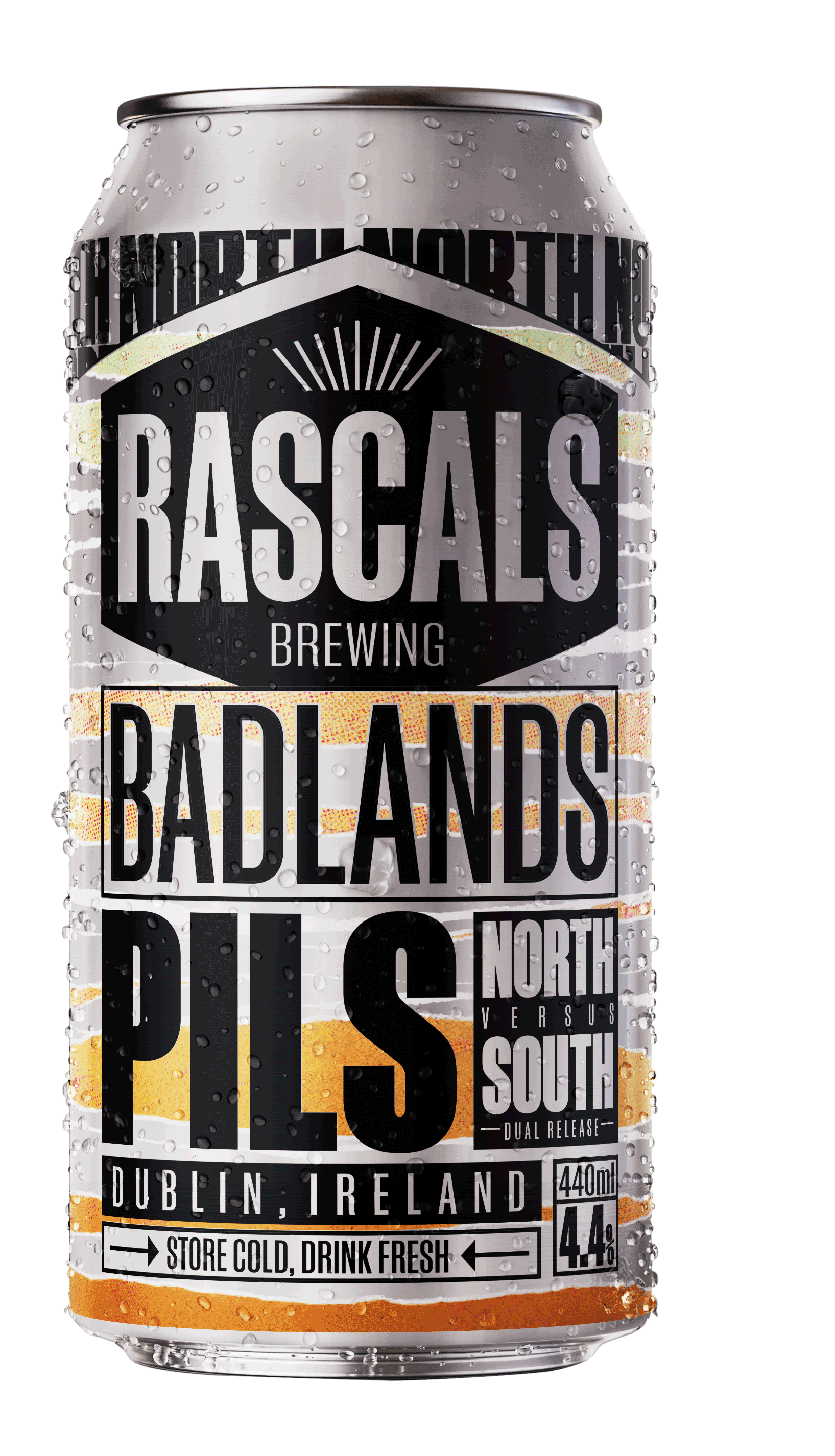 Rascals - Badlands Pils 4.4% ABV 440ml Can