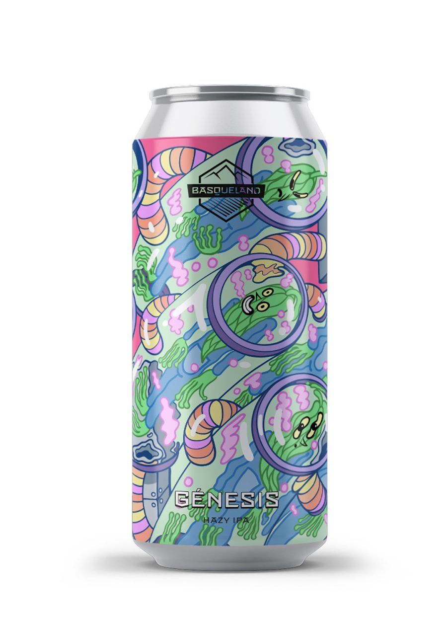 Basqueland Brewing- Génesis Hazy IPA 5.8% ABV 440ml Can