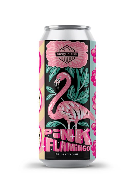 Basqueland Brewing- Pink Flamingo Fruited Sour 5.2% ABV 440ml Can