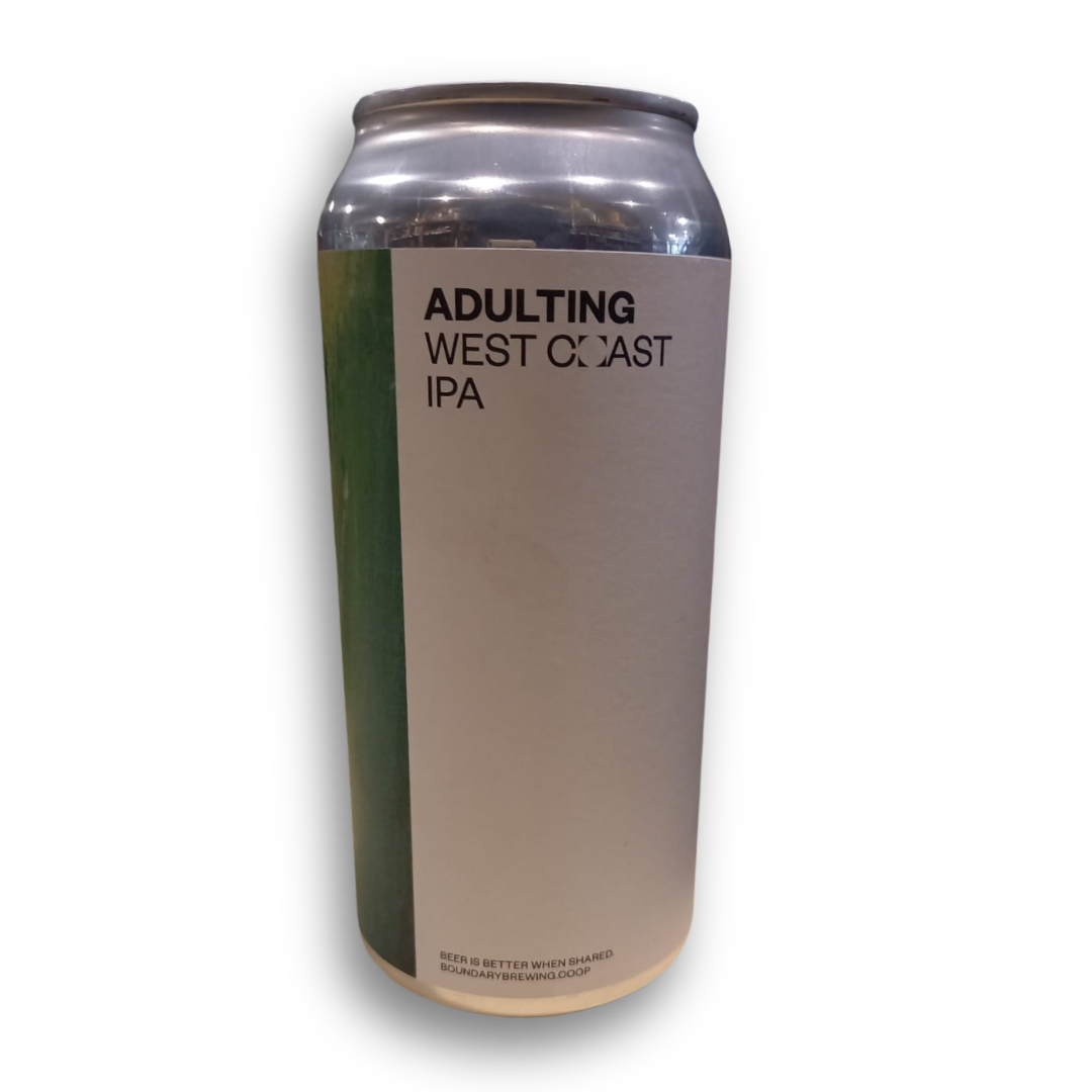 Boundary Brewing- Adulting West Coast IPA 6.8% ABV 440ml Can