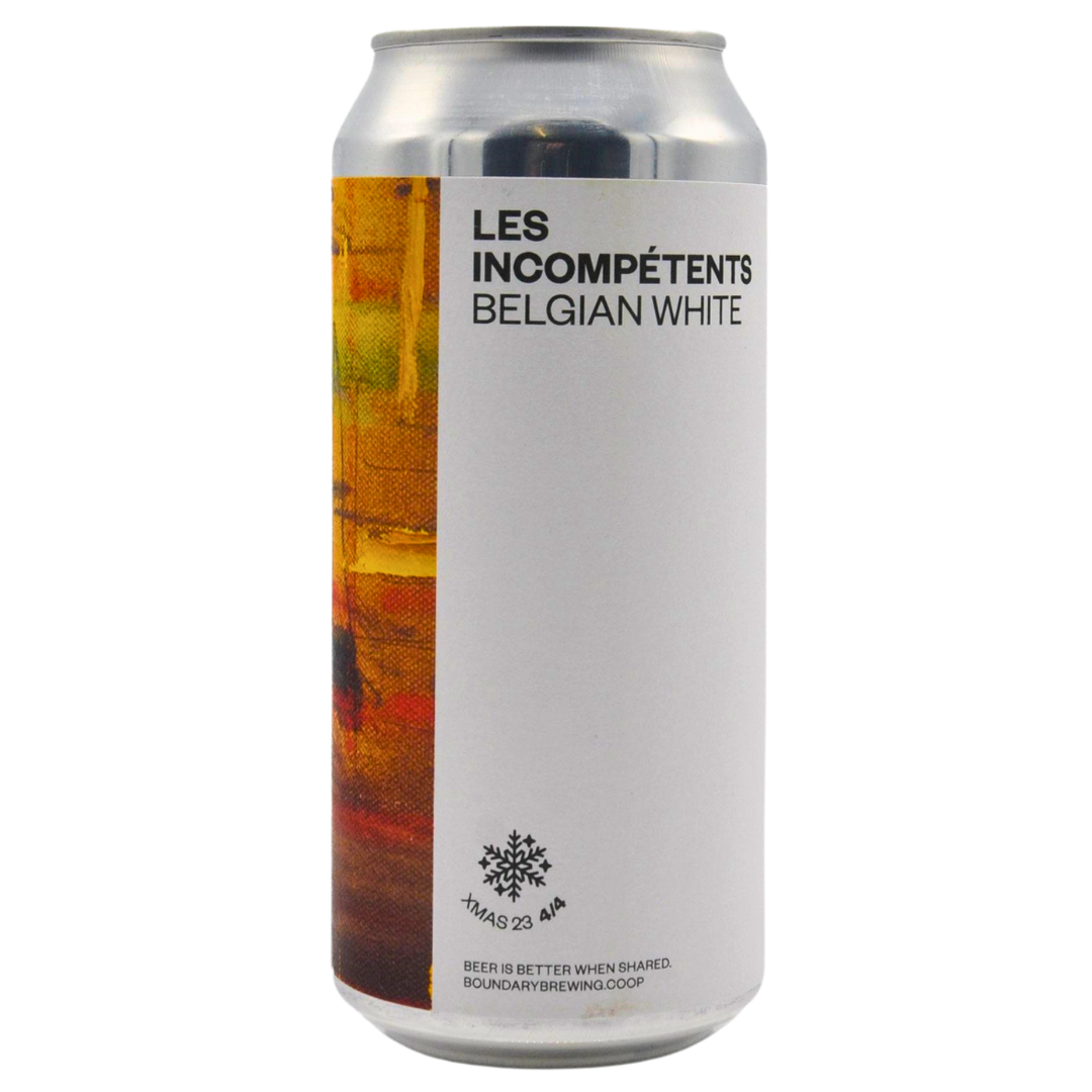 Boundary Brewing-  Les Incompétents Belgian White 5.2% ABV 440ml Can