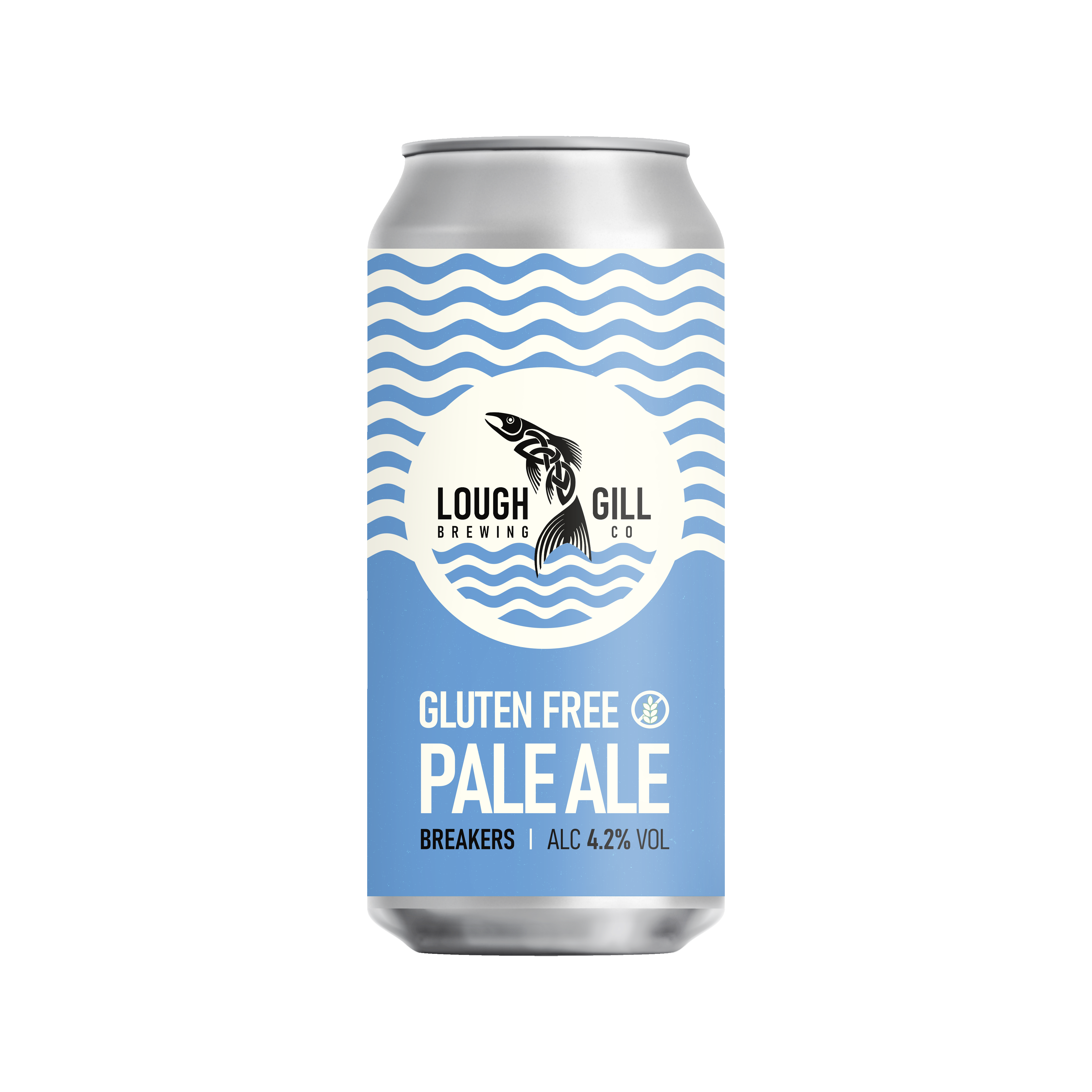 Lough Gill- Breakers Gluten Free Pale Ale 4.2% ABV 440ml Can - Martins Off Licence