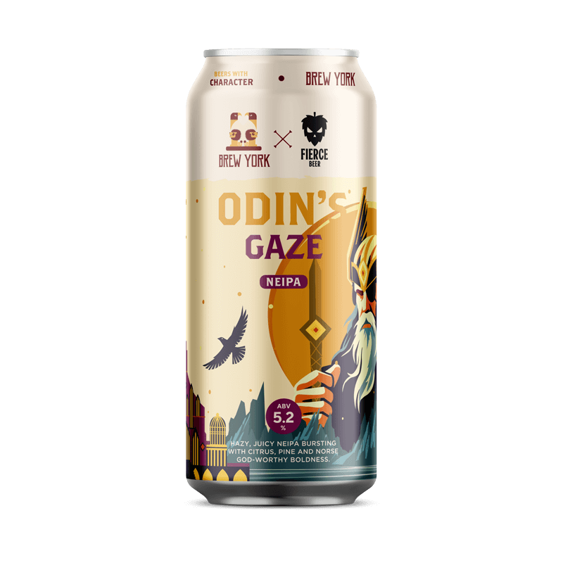 Brew York- Odin's Gaze NEIPA 5.2% ABV 440ml Can
