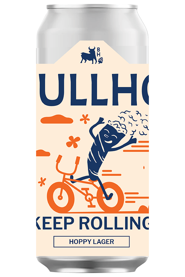 Bullhouse - Keep Rolling Hoppy Lager 4.8% ABV 440ml Can