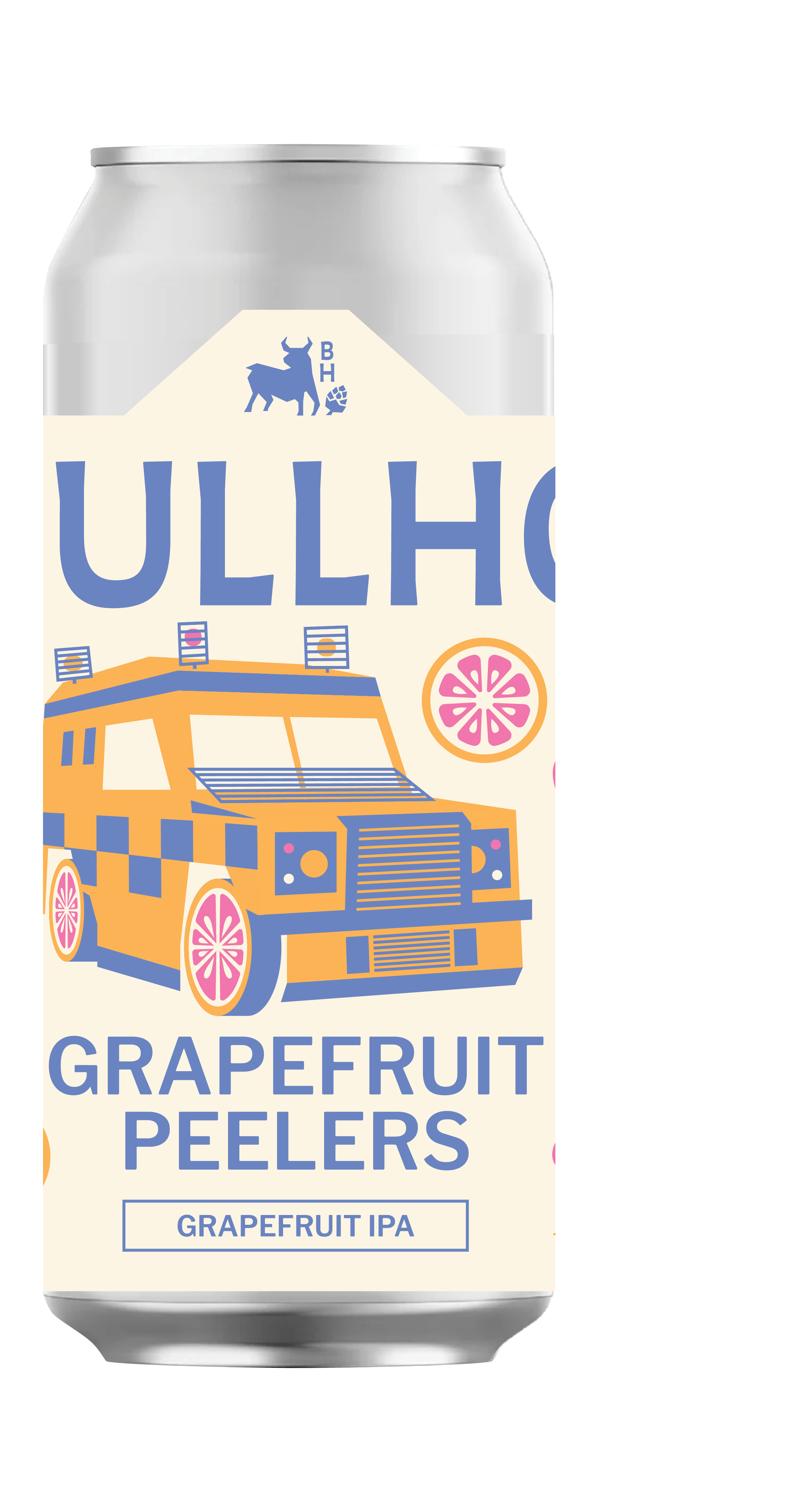 Bullhouse Brew -Grapefruit Peelers Grapefruit IPA 5.6% ABV 440ml Can