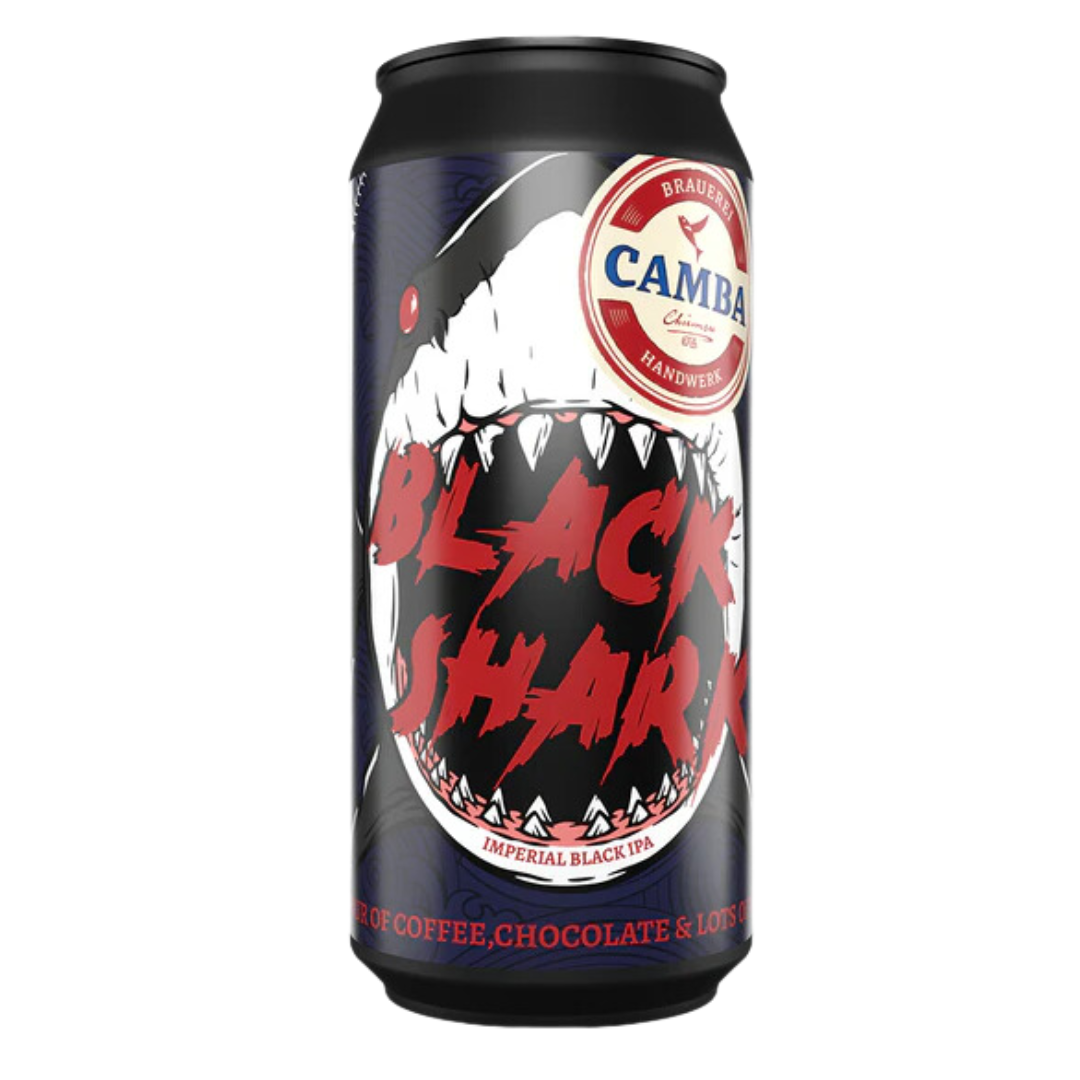 Camba Bavaria- Black Shark Imperial IPA 8.5% ABV 440ml Can