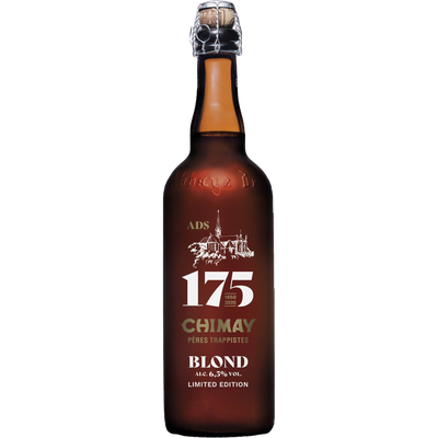 Chimay- 175 Blond 6.5% ABV 750ml Bottle