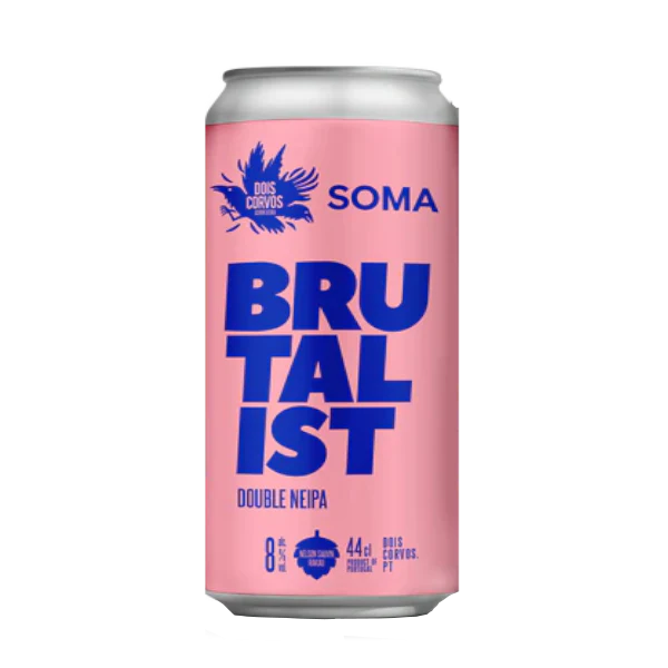Dois Corvos- Brutalist Double NEIPA ABV 8% 440 ml can