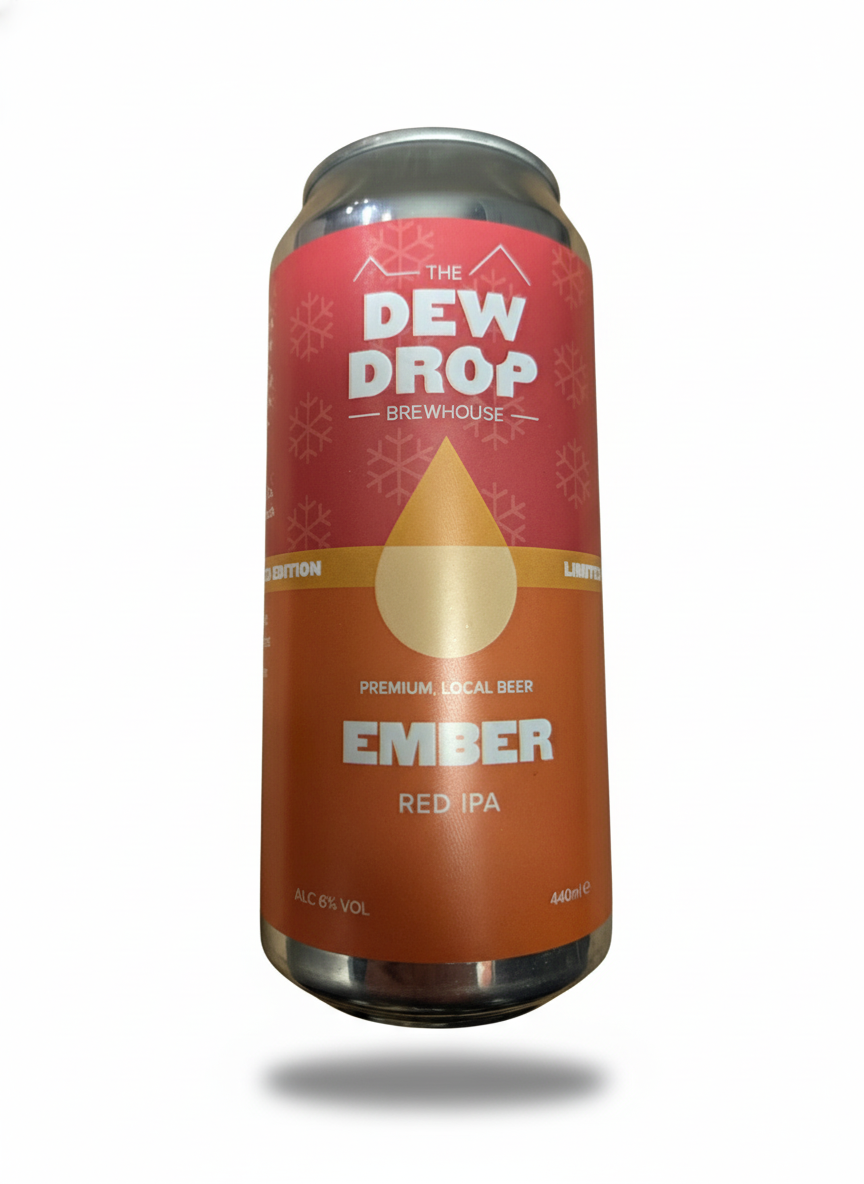 Dew Drop-Ember Red IPA 6.0% ABV 440ml Can
