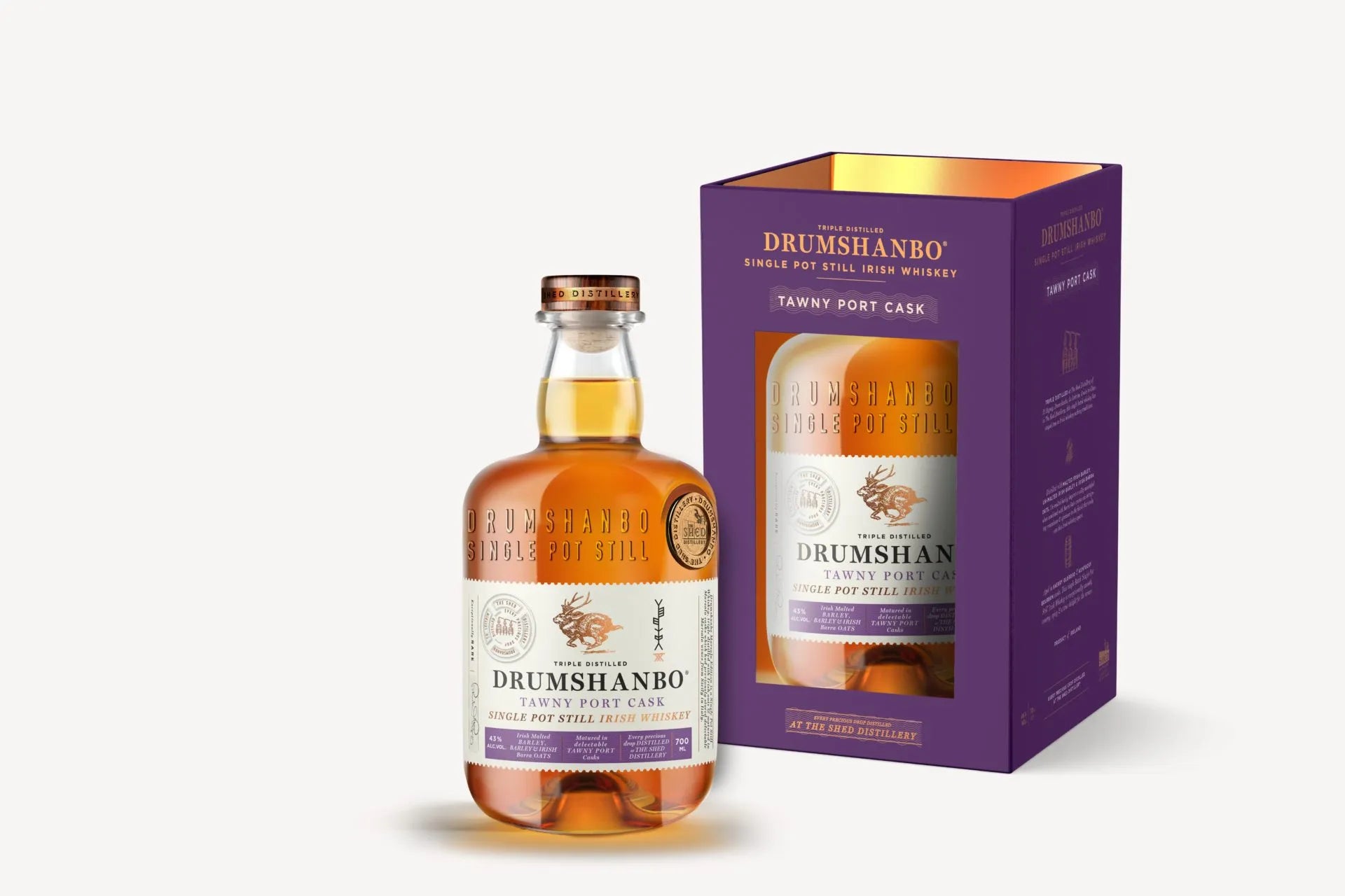 Drumshanbo Tawny Port Cask Single Pot Still 700ml 43% ABV