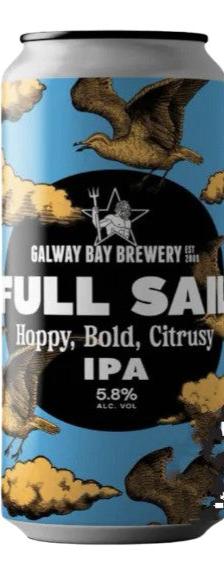 Galway Bay Brewery Full Sail IPA 5.8% ABV 440ml Can - Martins Off Licence