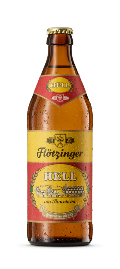 Flötzinger Bräu Rosenheim- Hell Lager 5.2% ABV 500ml Bottle