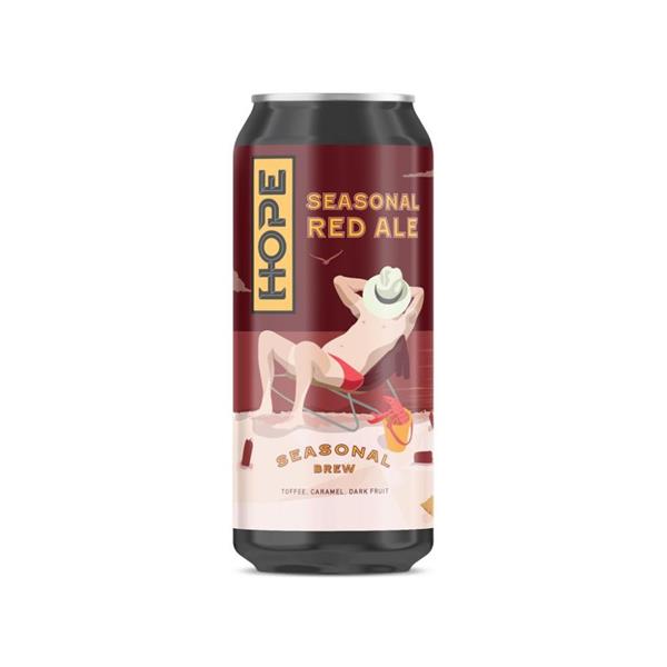 Hope- Winter Seasonal Brew Seasonal Red Ale 7% ABV 440ml Can - Martins Off Licence