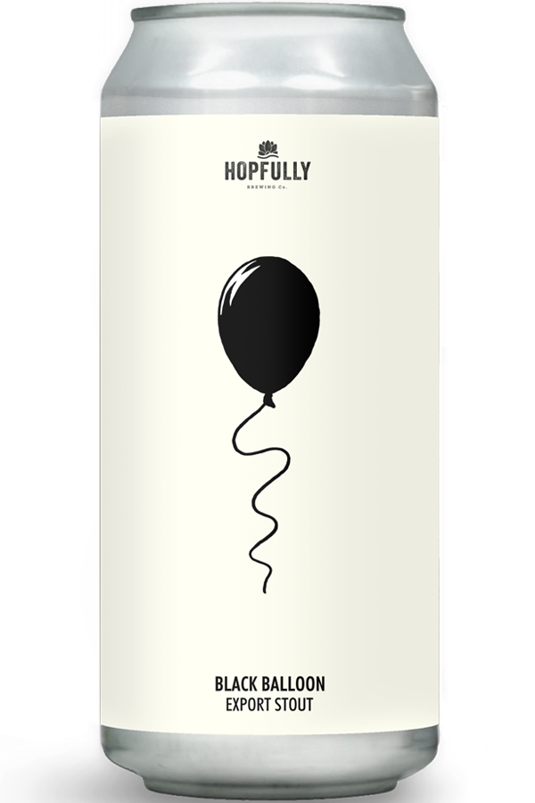 Hopfully - Black Balloon Export Stout 440ml Can 6.7% ABV