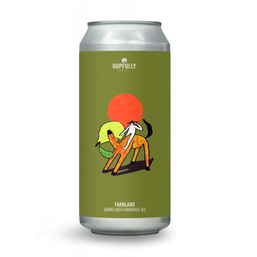 Hopfully X Blackwater Distillery- Farmland BA Farmhouse Ale 10.1% ABV 440ml Can