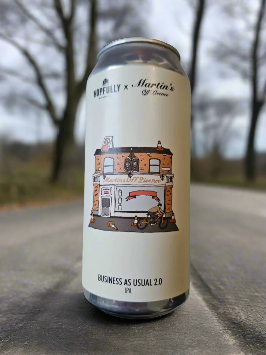 Hopfully x Martin's Off Licence - Business As Usual 2.0 IPA 440ml Can 6.0% ABV