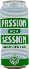 Passion for Session is a Session IPA brewed with the hops Nectaron and Waimea and fermented with the fruity Verdant yeast. This gives the beer a fruity aroma of peach, pineapple and grapefruit and a wonderfully refreshing taste. An ideal beer for these summer days. Nice on the terrace, in the garden or at the BBQ. Cheers!