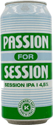 Passion for Session is a Session IPA brewed with the hops Nectaron and Waimea and fermented with the fruity Verdant yeast. This gives the beer a fruity aroma of peach, pineapple and grapefruit and a wonderfully refreshing taste. An ideal beer for these summer days. Nice on the terrace, in the garden or at the BBQ. Cheers!