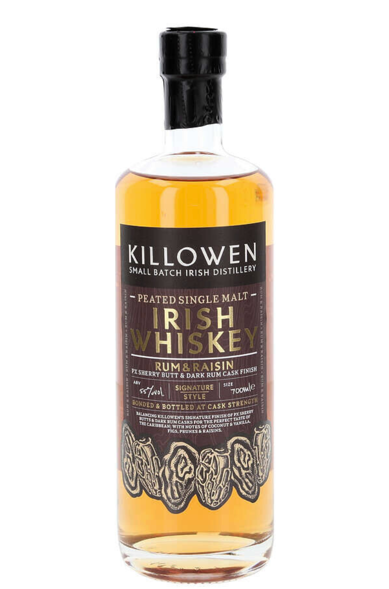 Killowen Rum and Raisin Single Malt Whiskey 6 Year Old 55% ABV