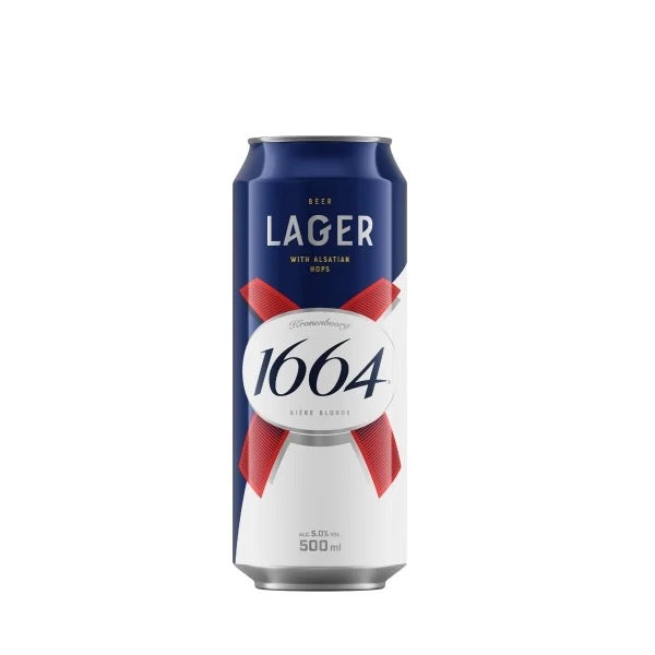 Kronenbourg Brewery- 1664 Lager 5% ABV 500ml Can